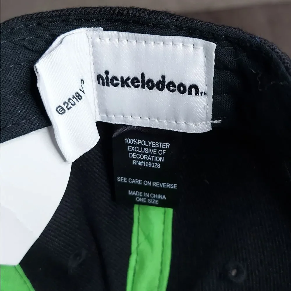 2018 Nickelodeon Rugrats Toddler Hat Cap Snapback Adjustable Black Embroidered